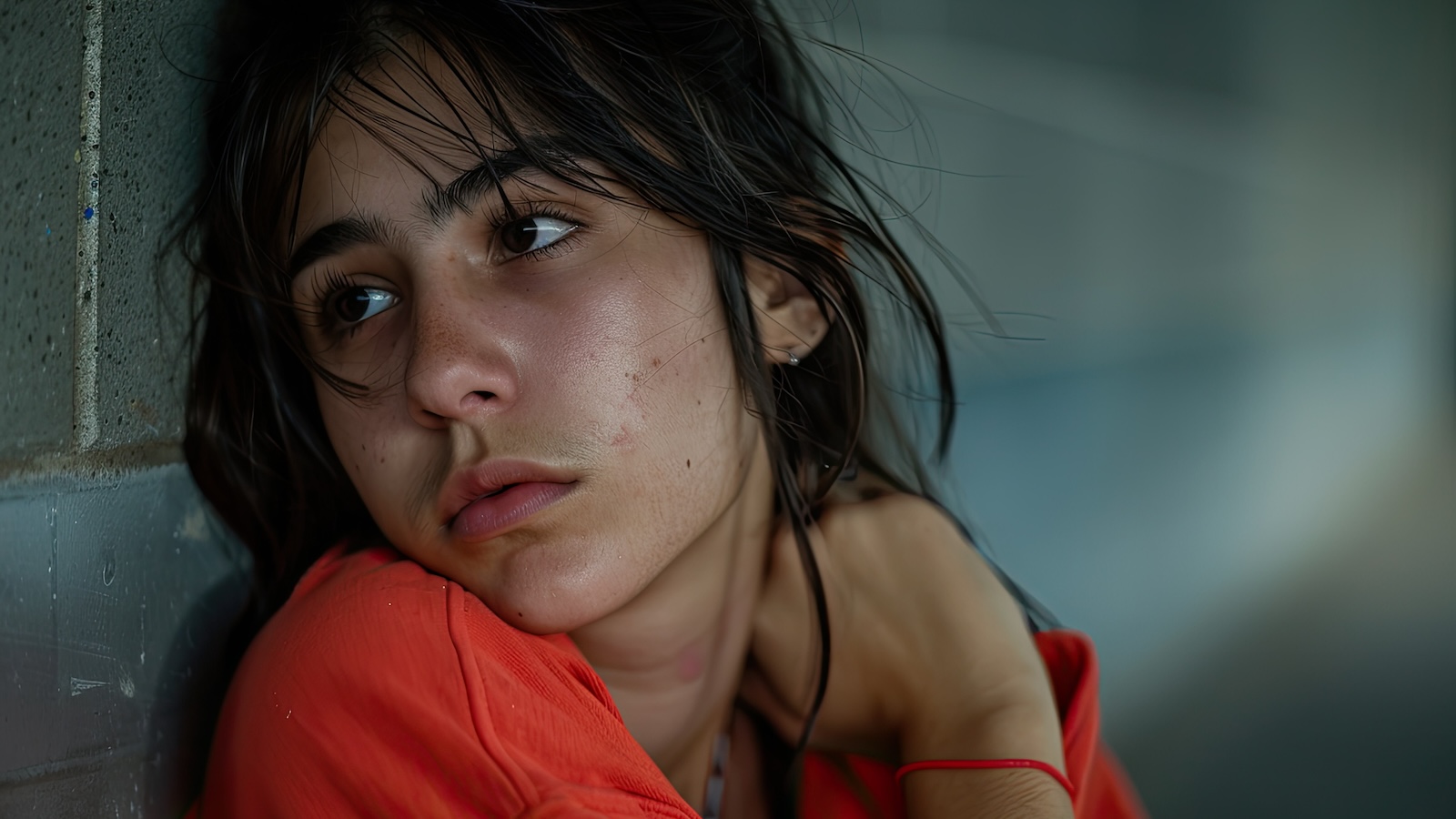 teen girl in juvenile detention