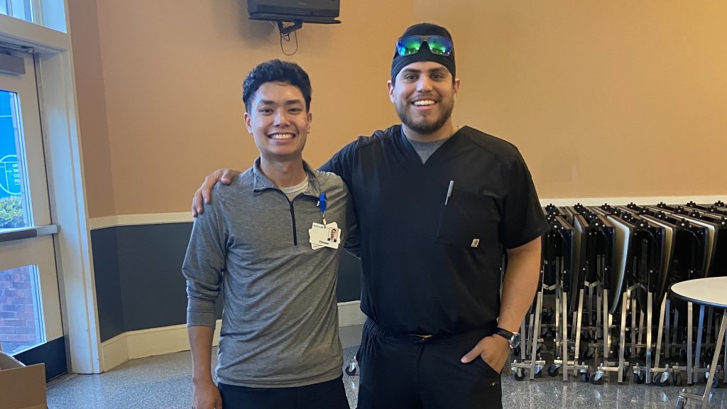 Vince Da with a co-worker at MultiCare