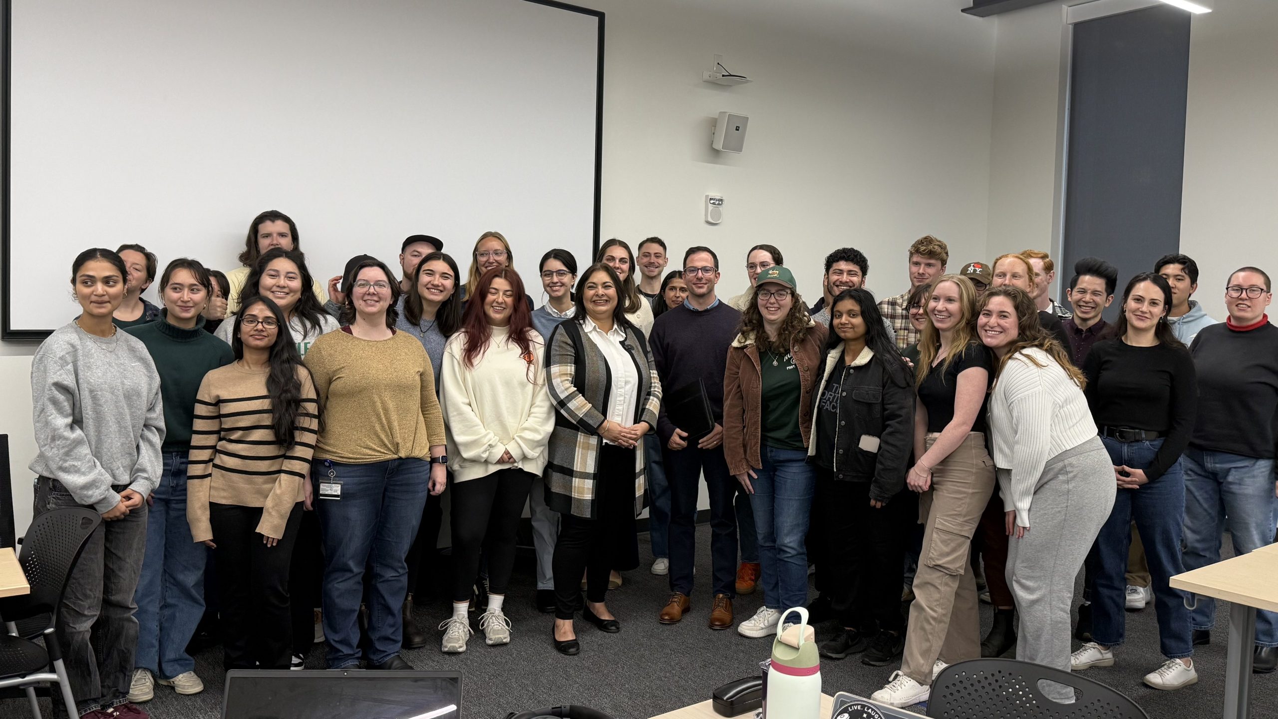 The panel and students of HSERV 553.